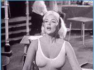Vintage Blonde Celeb From 1960 In Black And White Photo - celeb blonde woman clothed