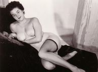 Fishnets Stockings On Naked Vintage Babe - vintage